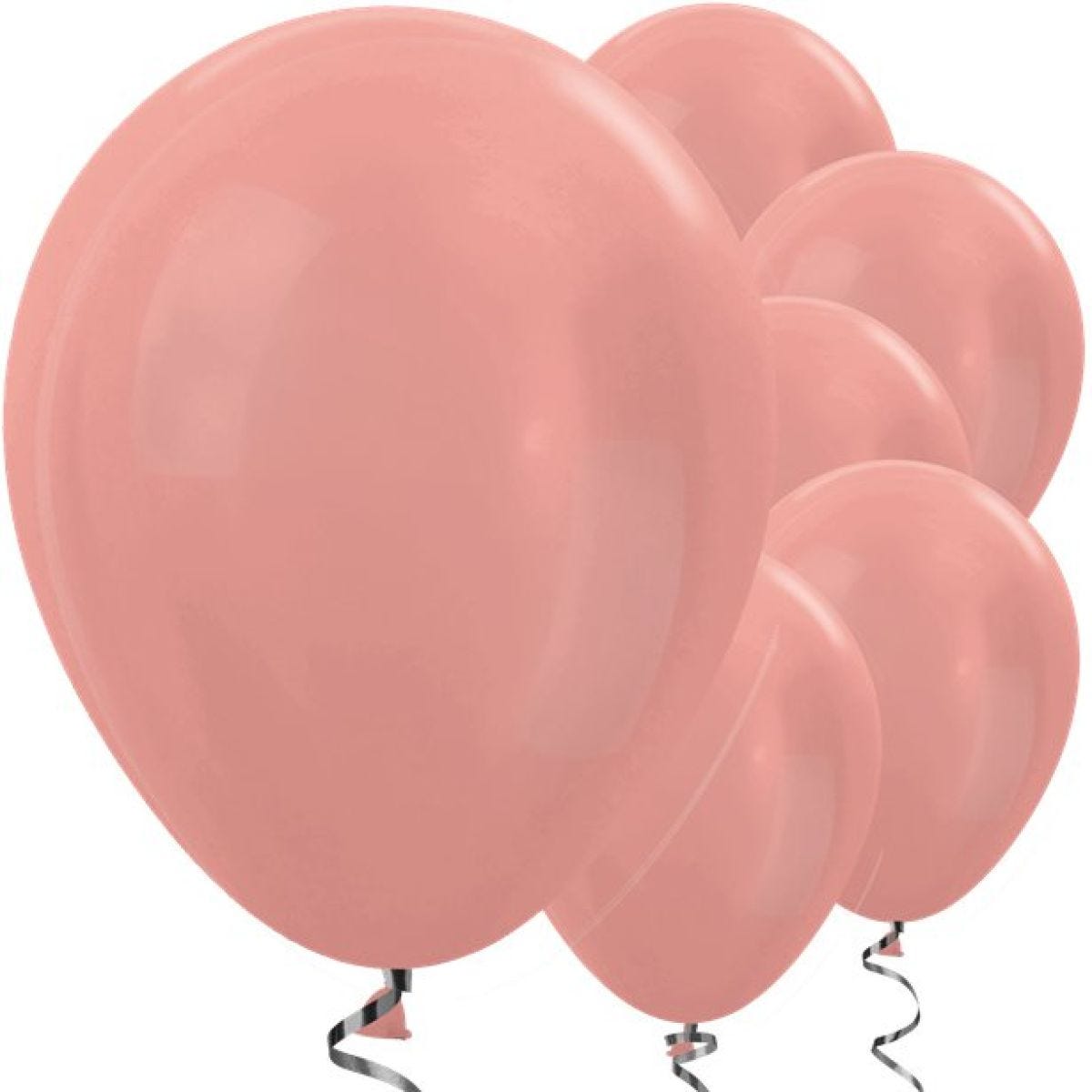 Rose Gold Metallic Balloons - 12" Latex
