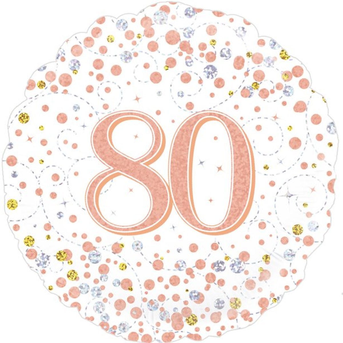 Sparking Fizz 80th Foil Balloon - 18"