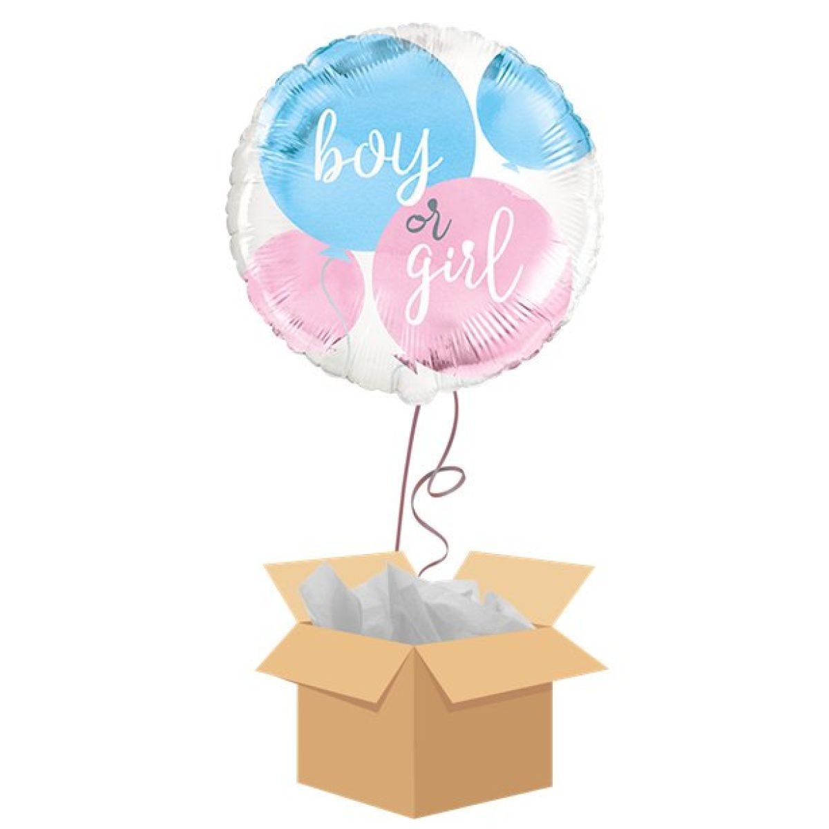 Boy or Girl Balloon - Delivered Inflated