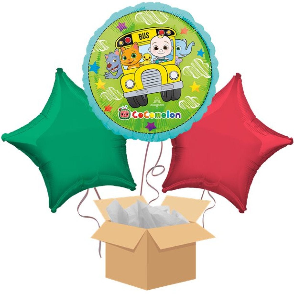 Cocomelon Balloon Bouquet - Delivered Inflated