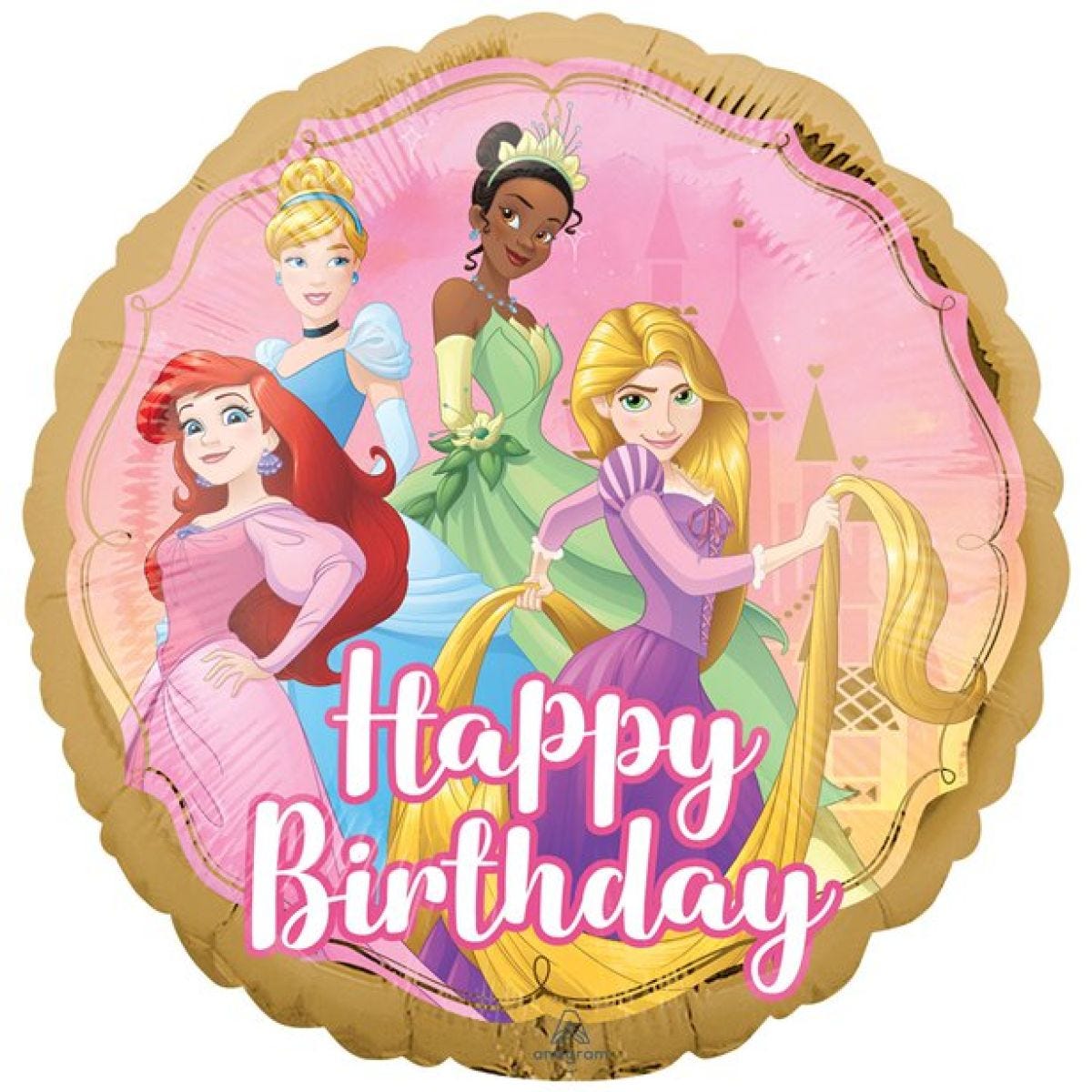 Disney Princess Happy Birthday Foil Balloon - 18"
