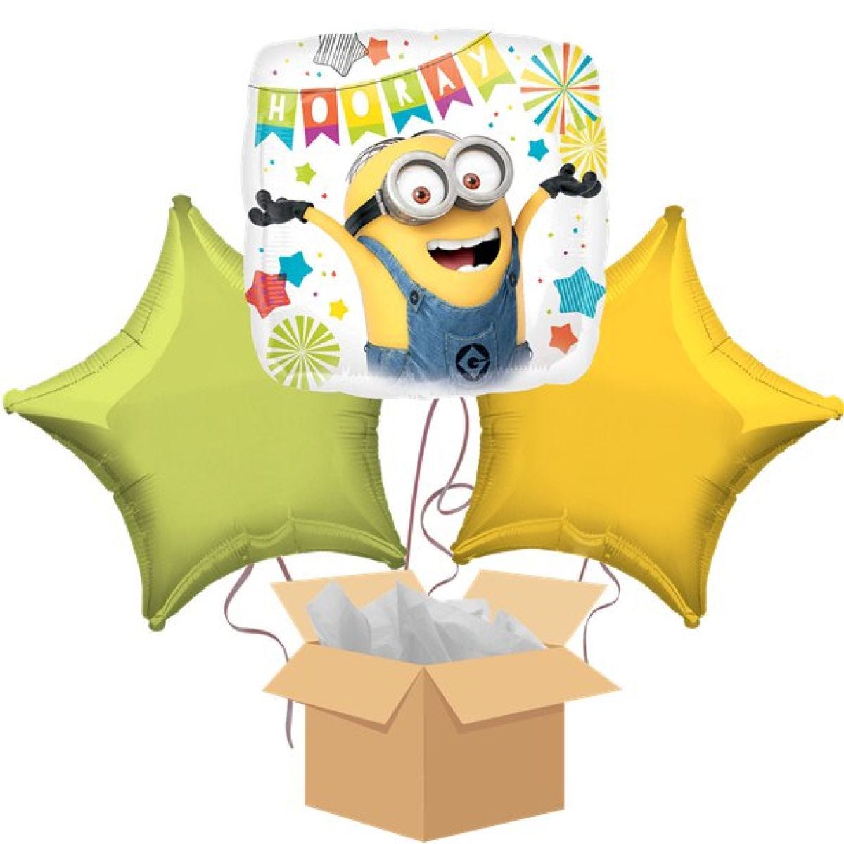 Minions Party Balloon Bouquet - Delivered Inflated
