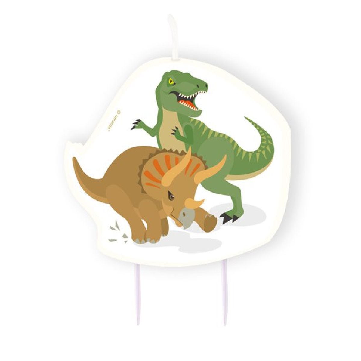 Happy Dinosaur Candle - 10cm