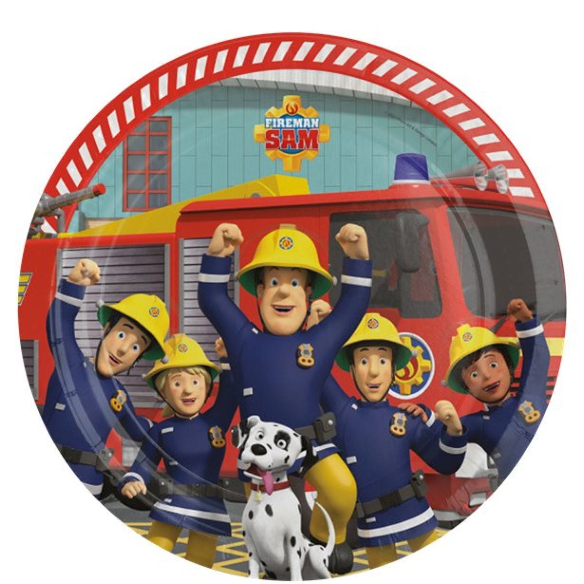 Fireman Sam Paper Plates - 23 cm (8pk)