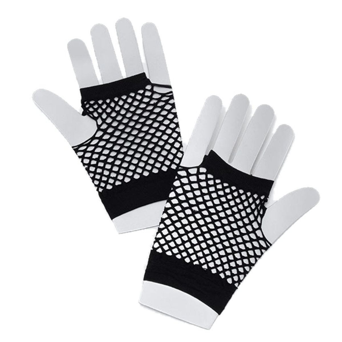 Black Fishnet Gloves