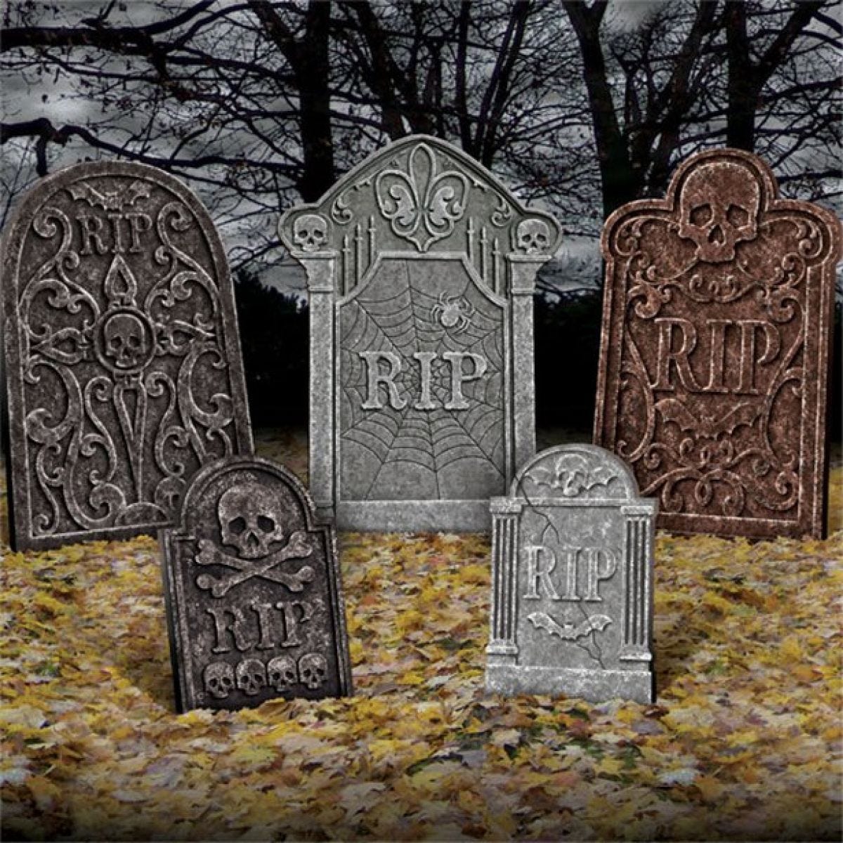 Tombstones Set - 55cm (5pk)