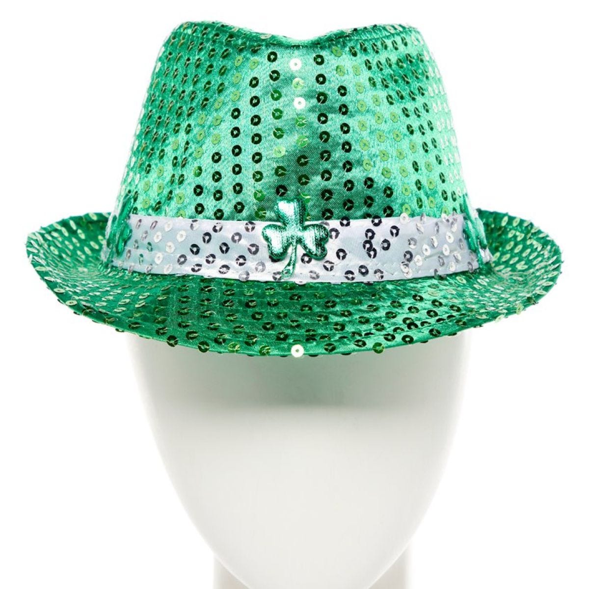 St Patrick&apos;s Day Sequin Fedora Hat