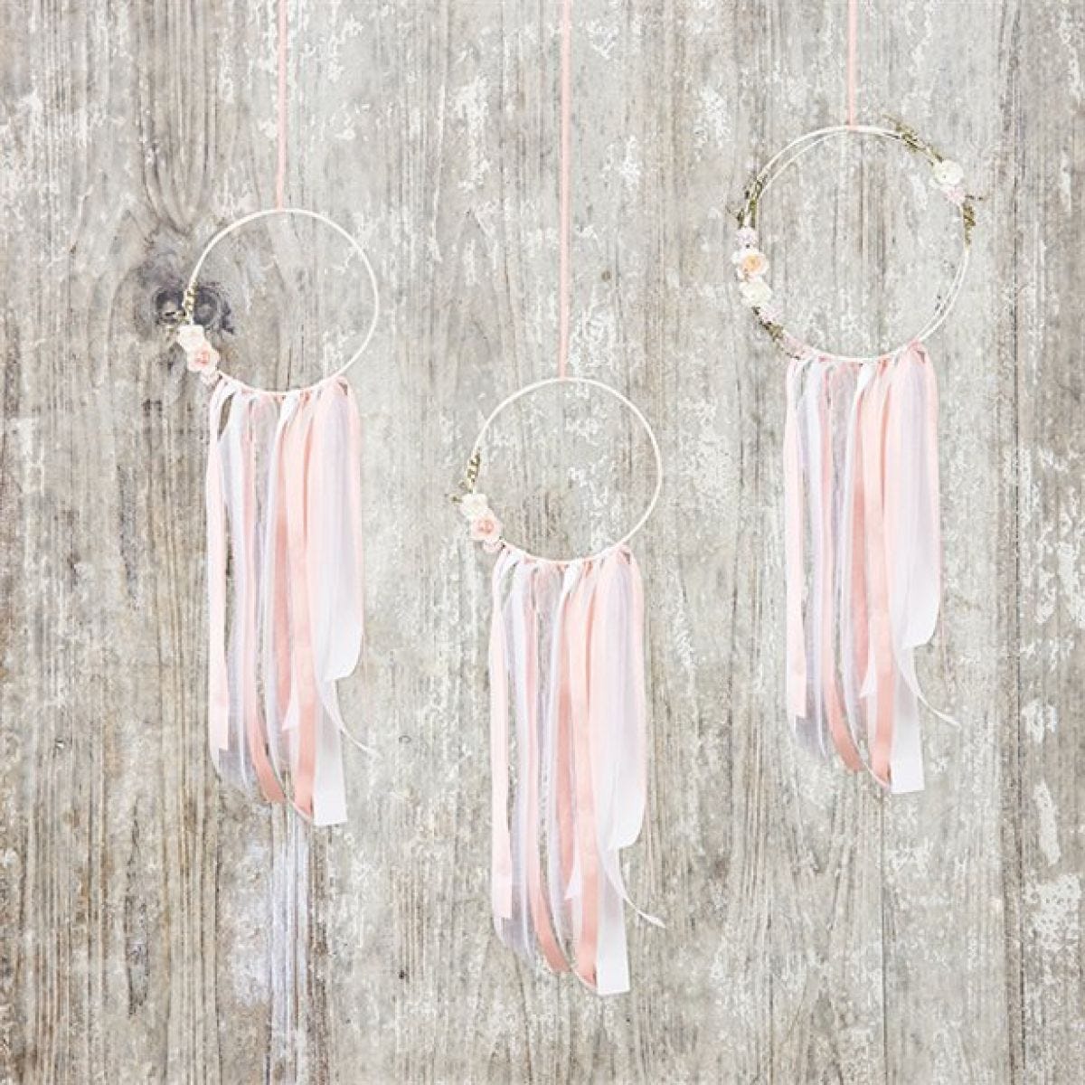 Pink Dream Catcher Decorations (3pk)