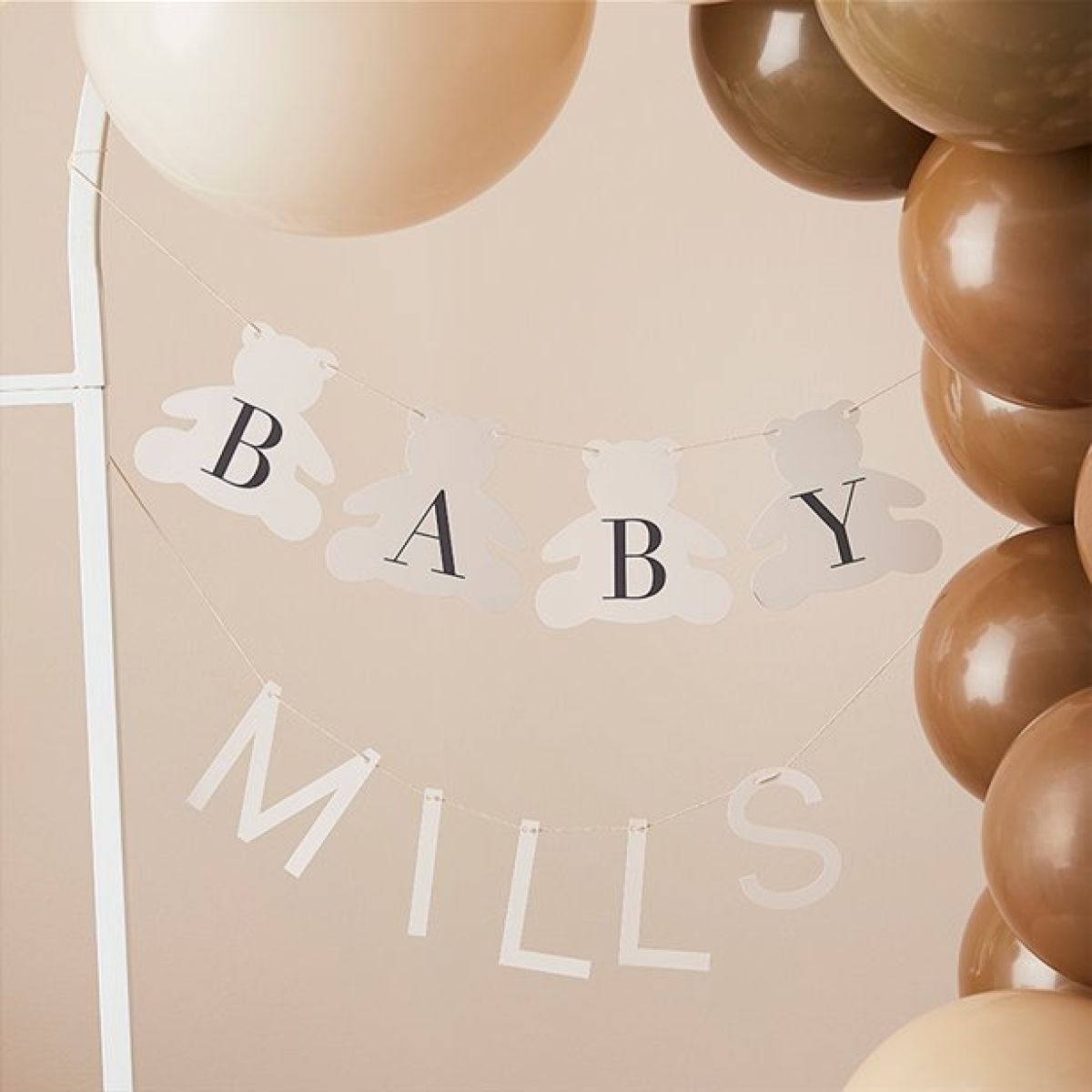 Hello Baby Bear Customisable Bunting