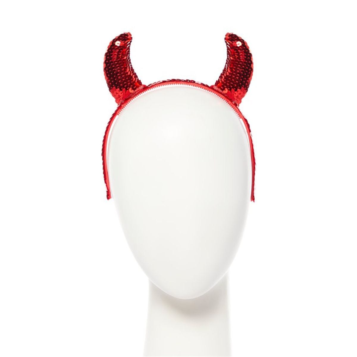 Sequinned Devil Horns Headband