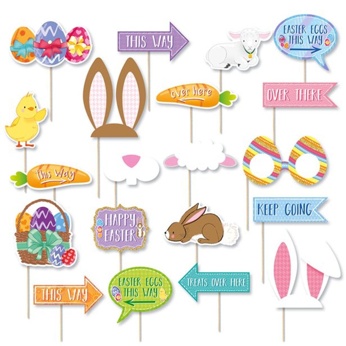 Easter Hunt Props/Signs - 21cm (20pk)