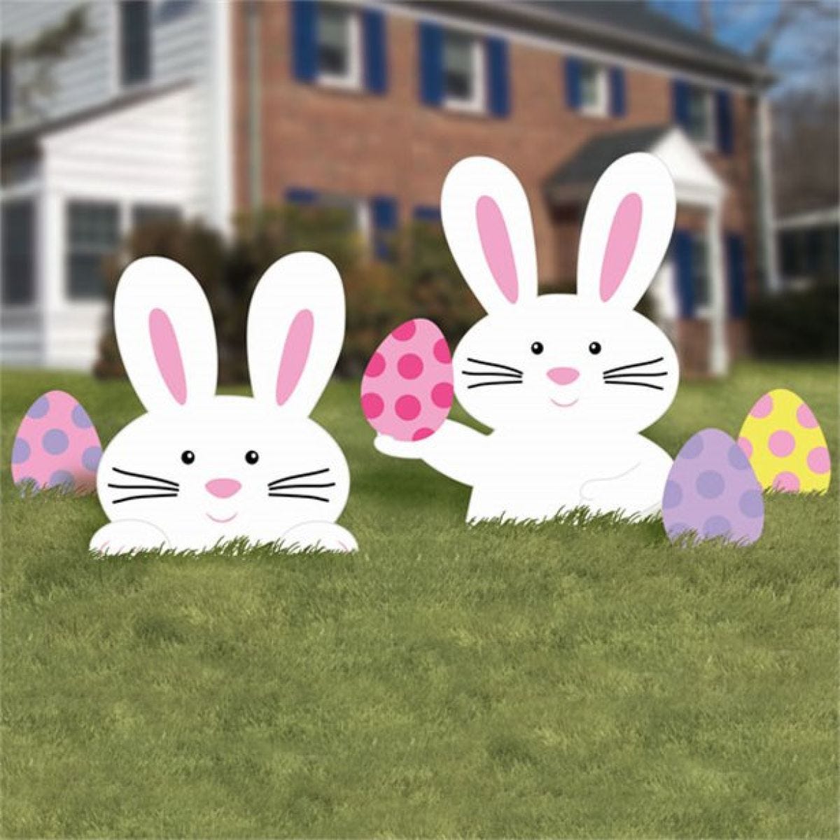 Easter Bunny Lawn Signs - 40cm (5pk)