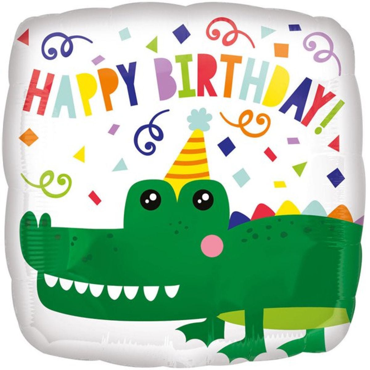 Crocodile Birthday Balloon - 18" Foil