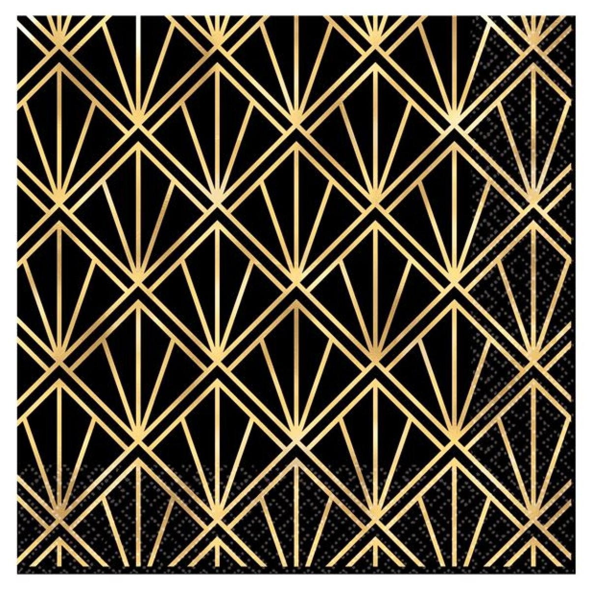 Hollywood Metallic Paper Napkins - 33cm (16pk)