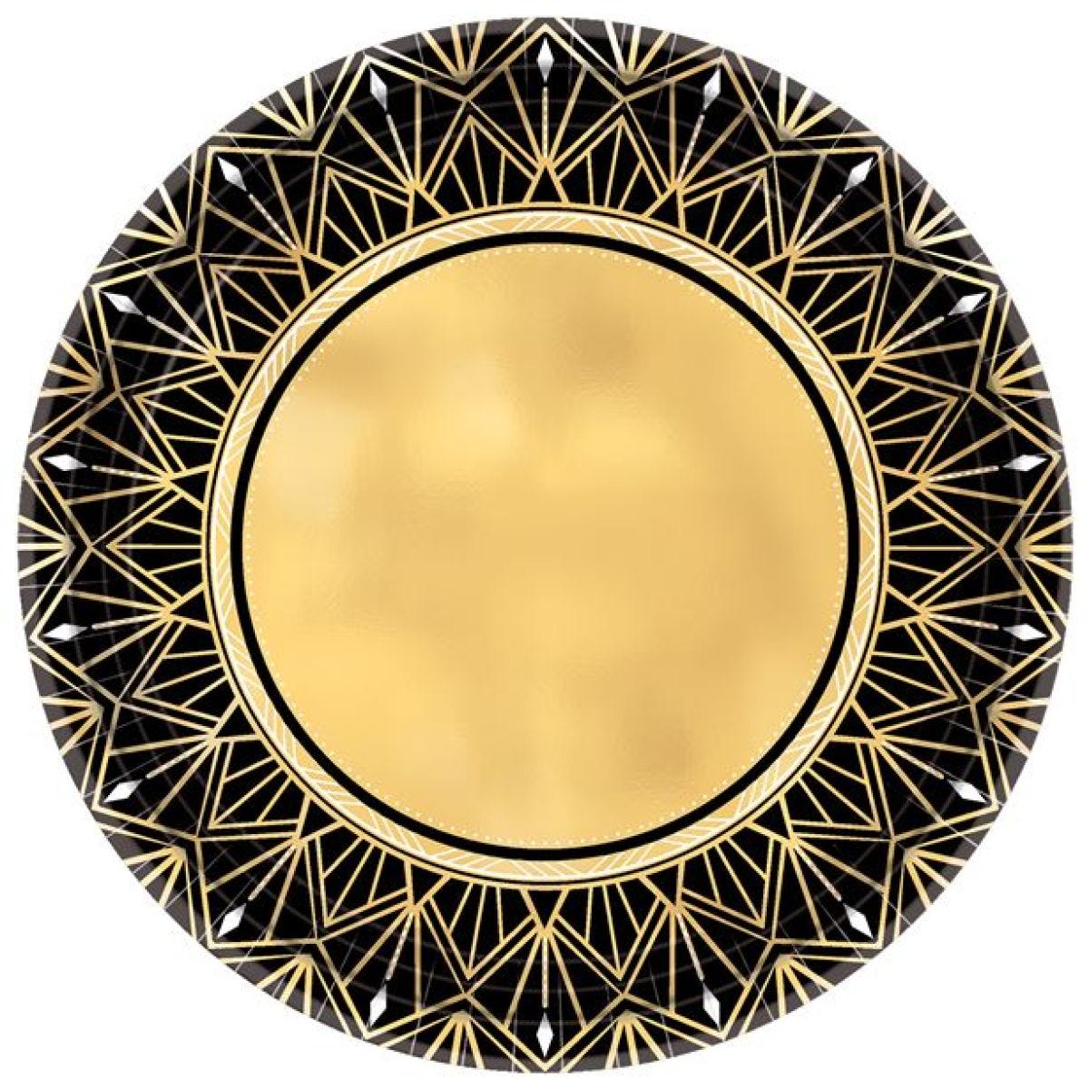 Hollywood Metallic Paper Plate - 26cm (8pk)