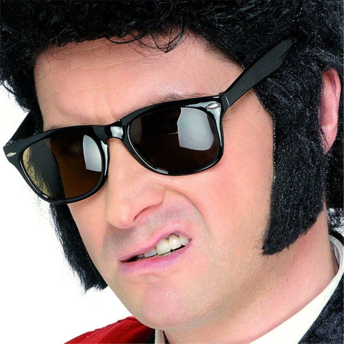 50s Sideburns - Black Self Adhesive