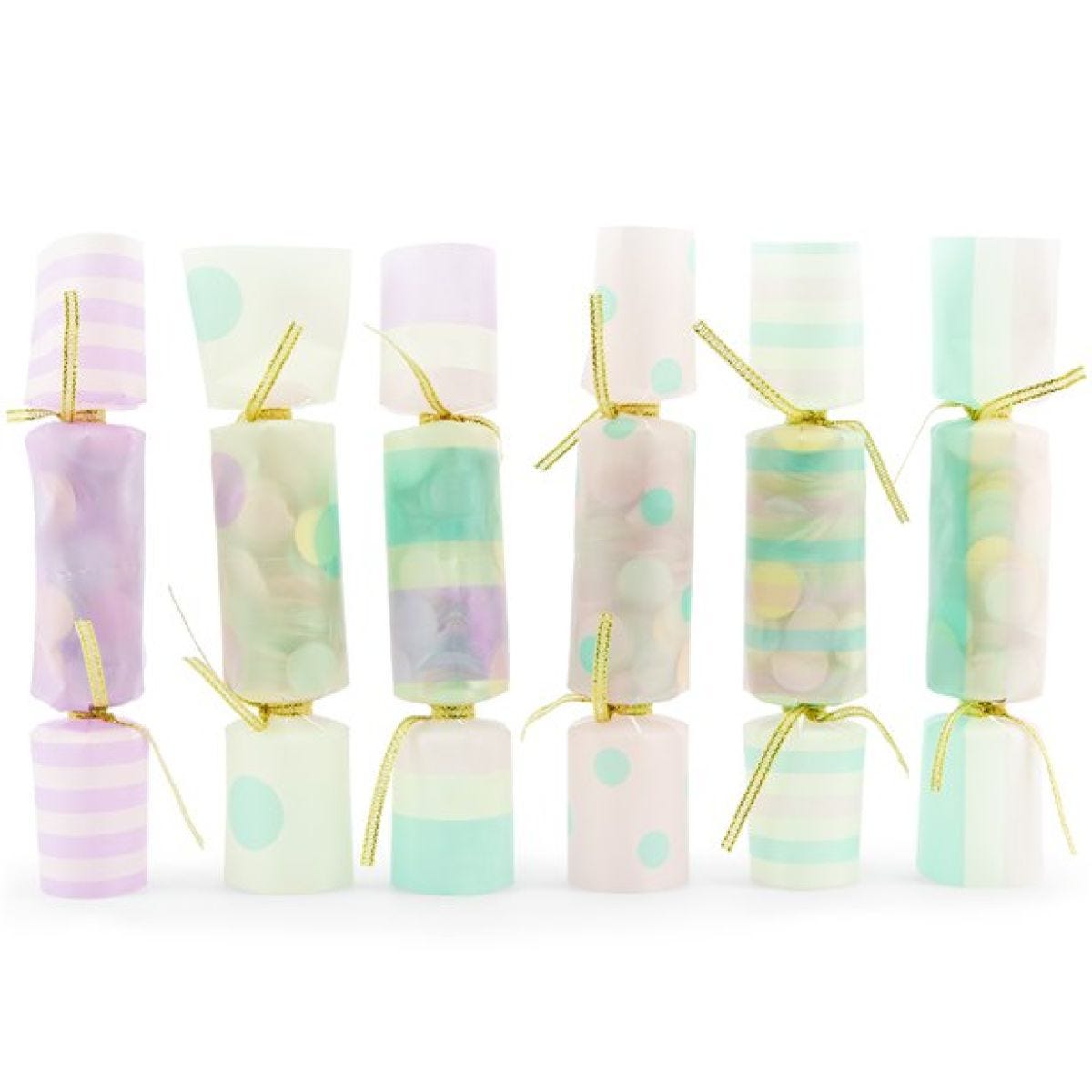 Iridescent Confetti Crackers - 17cm (6pk)