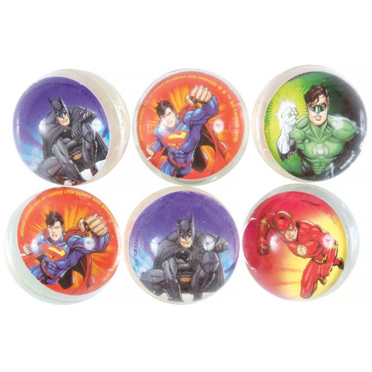 Justice League Bounce Balls (6pk)