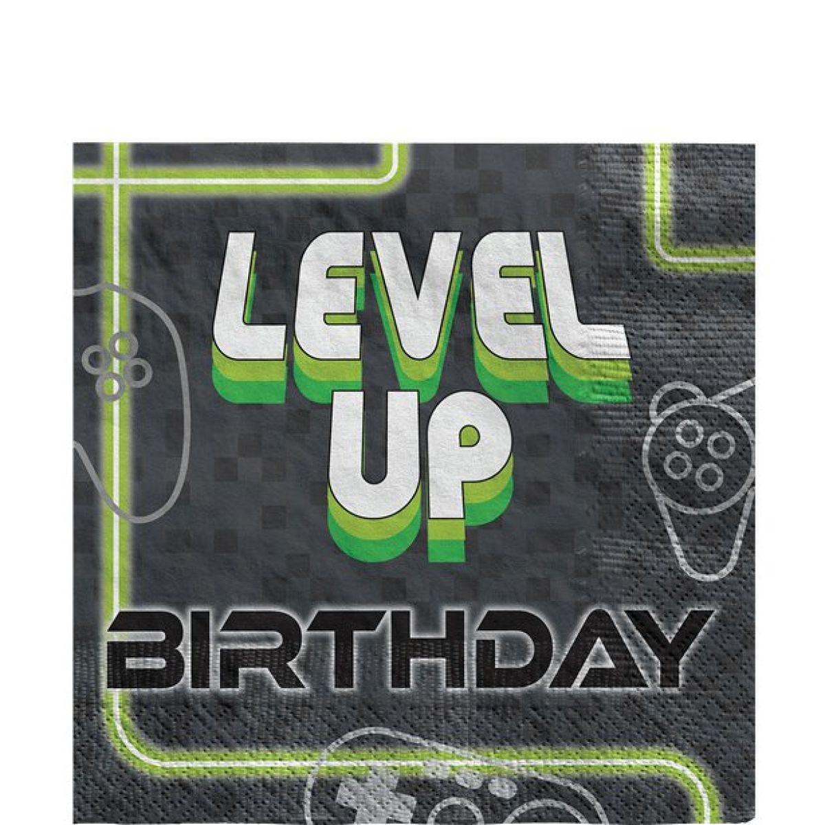 Level Up Lunch Napkin - 33cm (16pk)