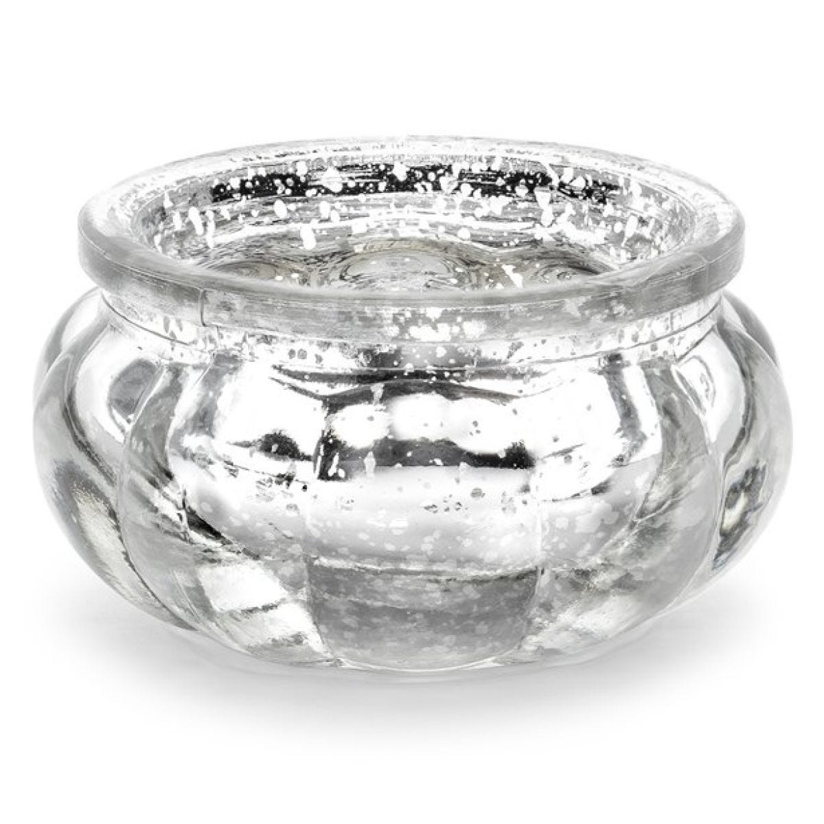 Silver Glass Candle Holder - 6cm (4pk)