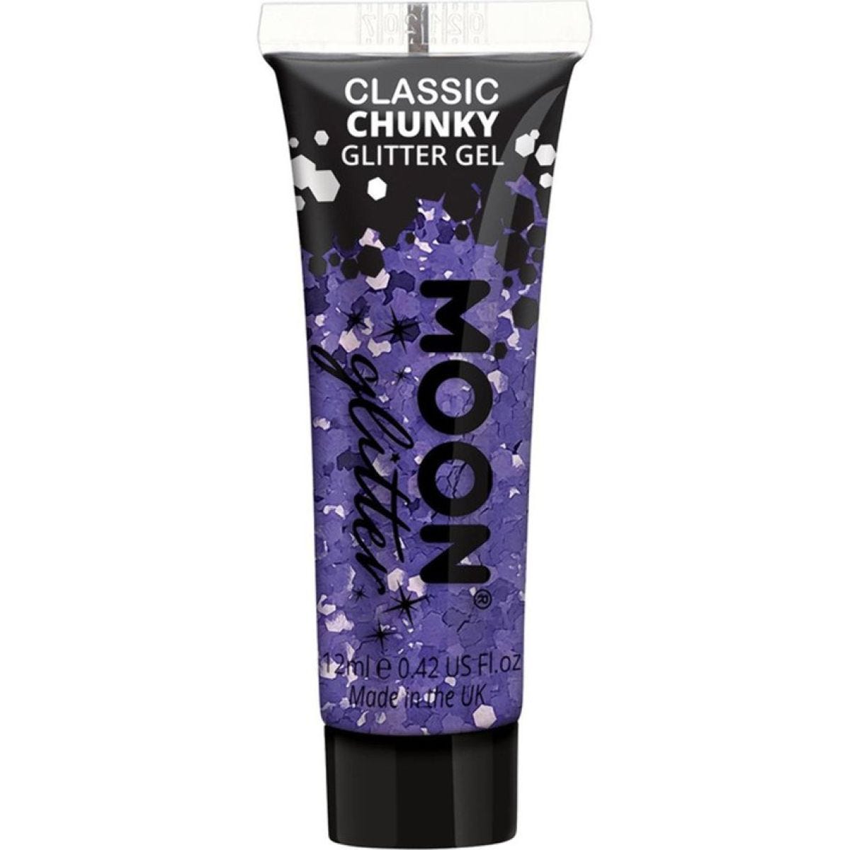 Chunky Glitter Body Gel - Purple 12ml