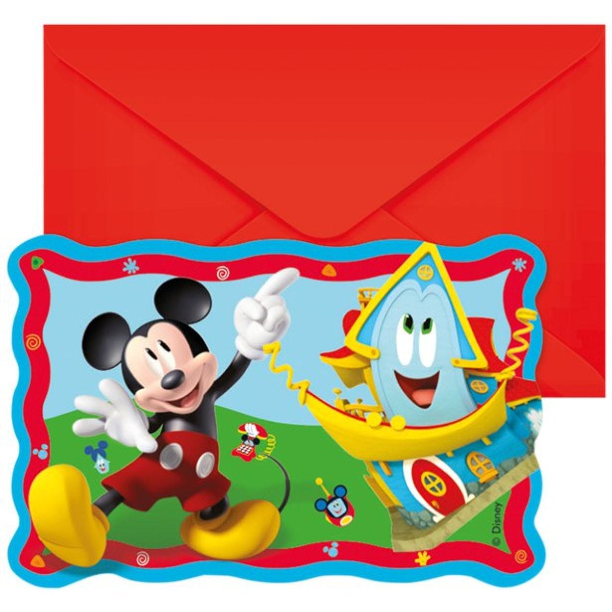 Mickey Rock The House Invitations (6pk)