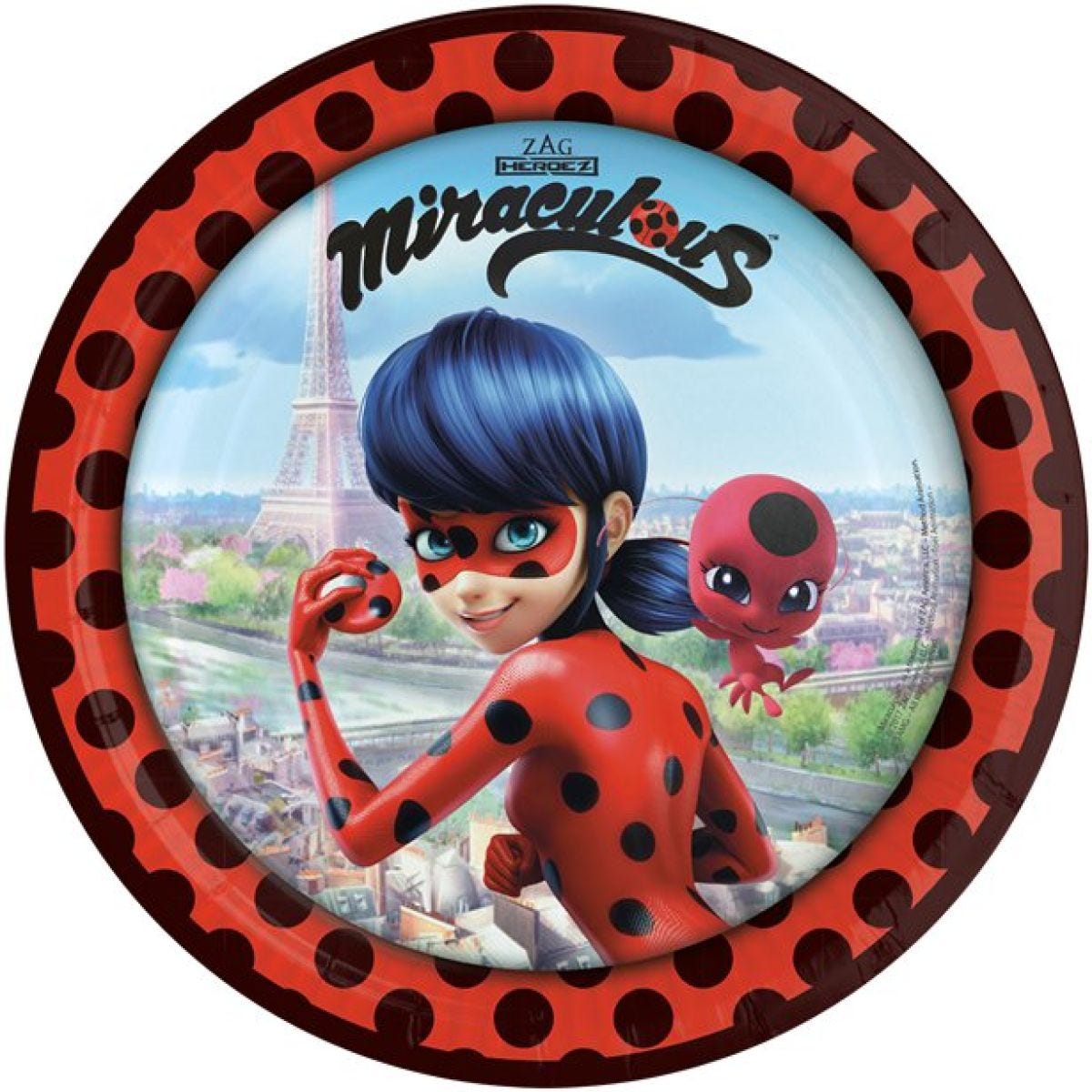 Miraculous Ladybug Paper Plates - 23cm (8pk)