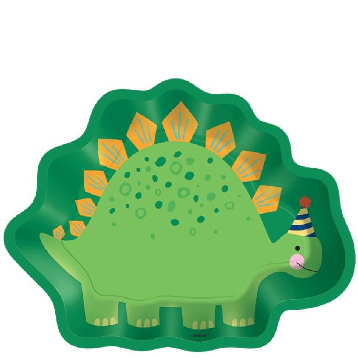 Dino-Mite Shaped Paper Plates - 23cm (8pk)