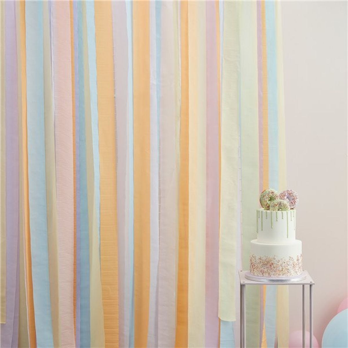 Pastel Streamer Party Backdrop