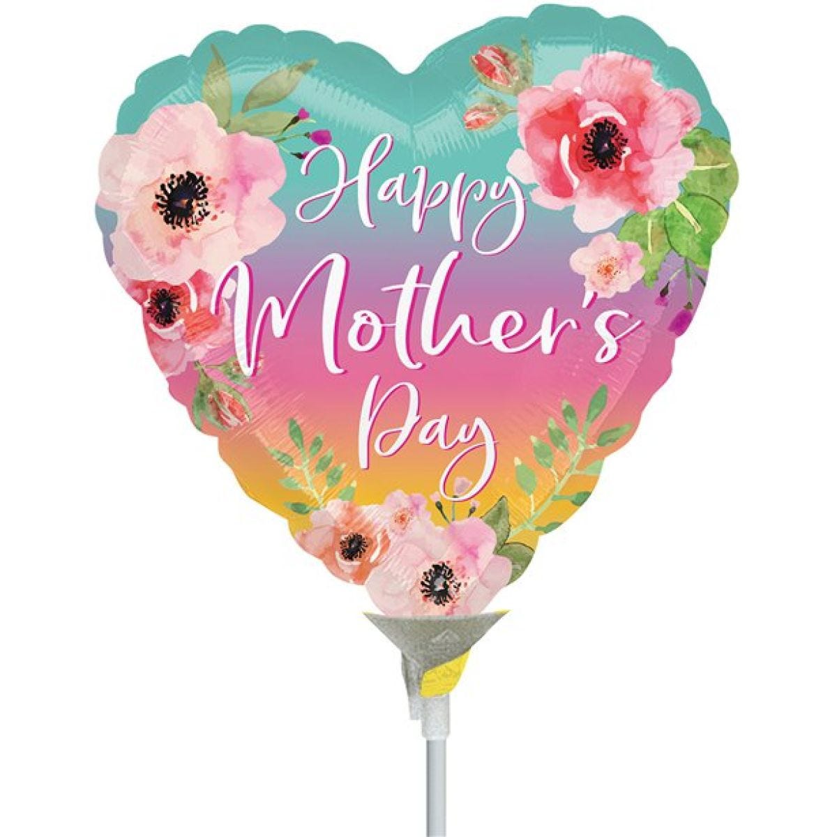 Mother&apos;s Day Ombre Mini Air-filled Balloon - 9" Foil