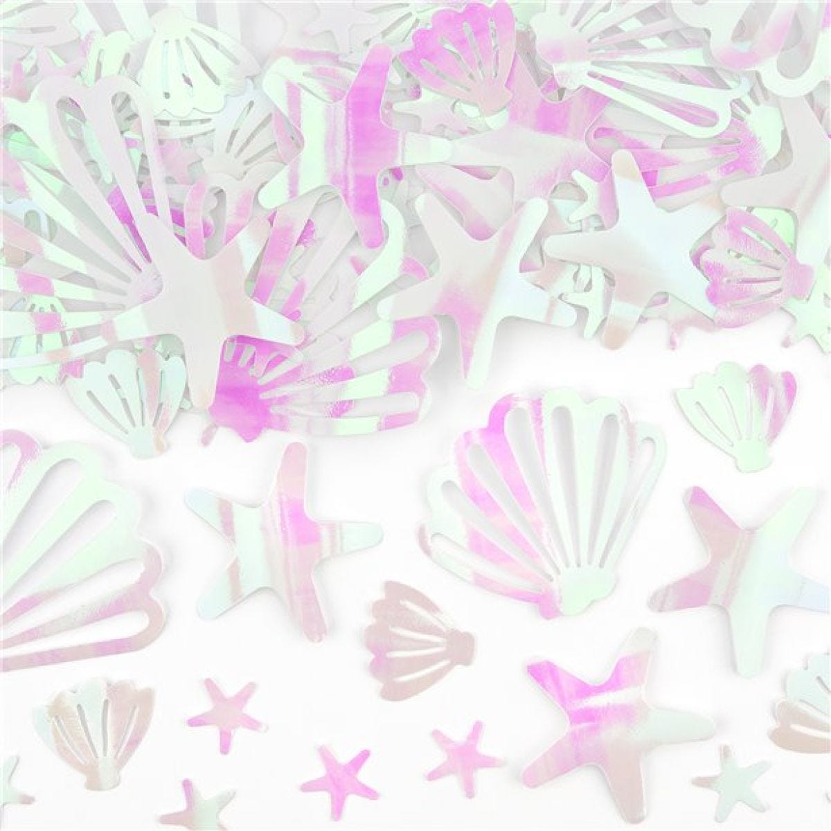 Narwhal Shell Iridescent Confetti