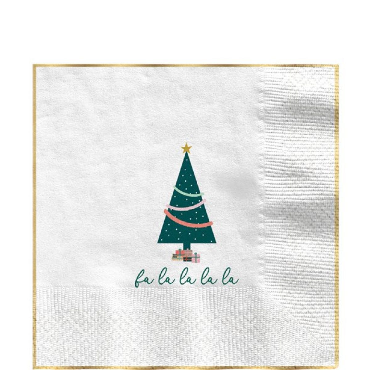 Oh Christmas Lunch Napkin - 33cm (16pk)