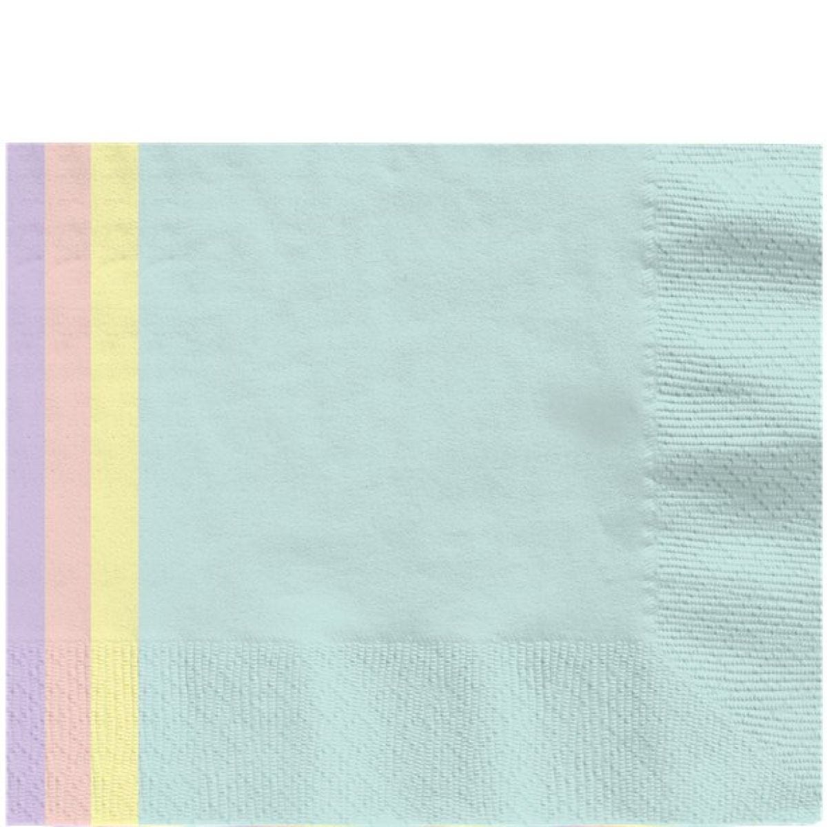 Mixed Pastel Napkins - 33cm (16pk)