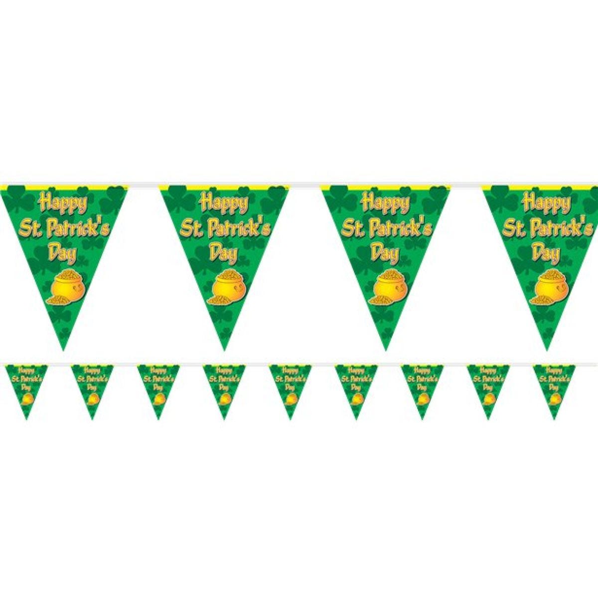 St Patrick&apos;s Day Plastic Flag Banner - 3.65m