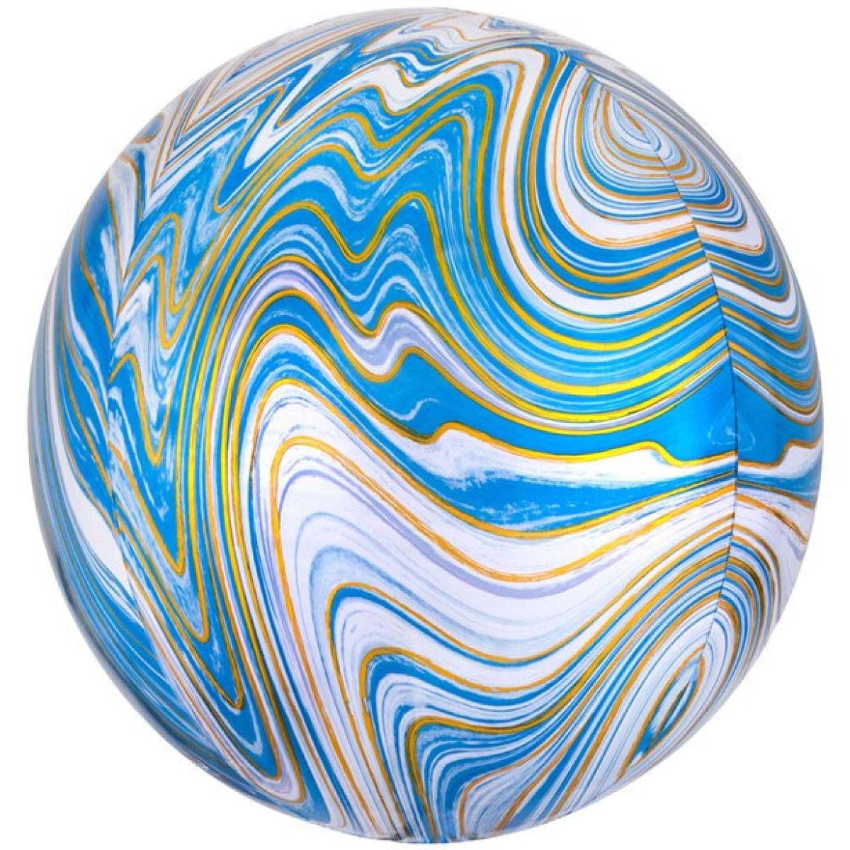 Blue Marblez Orbz - 16" Foil Balloon