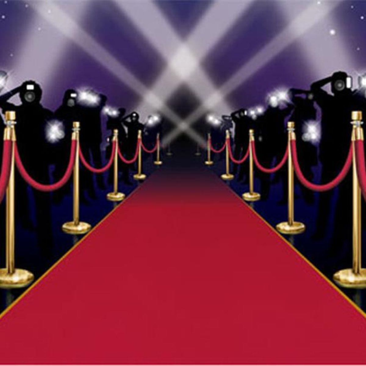 Red Carpet Instant Mural - 5ft x 6ft