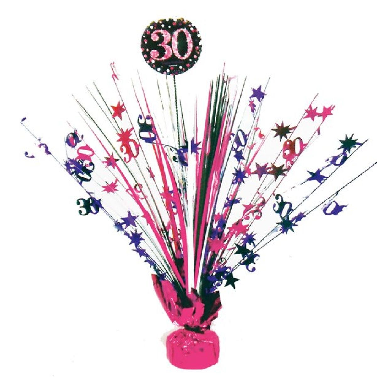 Pink Age 30 Foil Table Centrepiece - 46cm