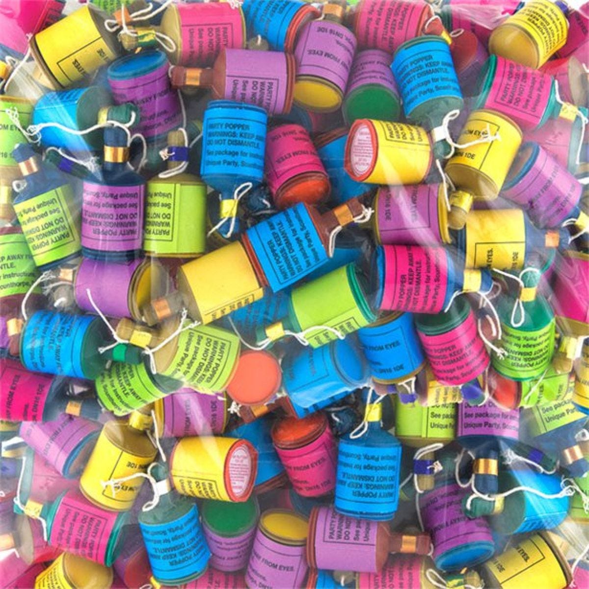 Party Poppers - Assorted Colours