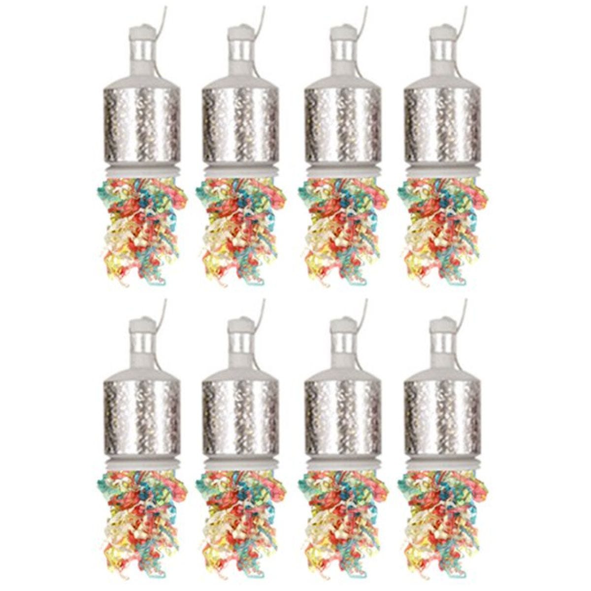 Silver Holographic Party Poppers