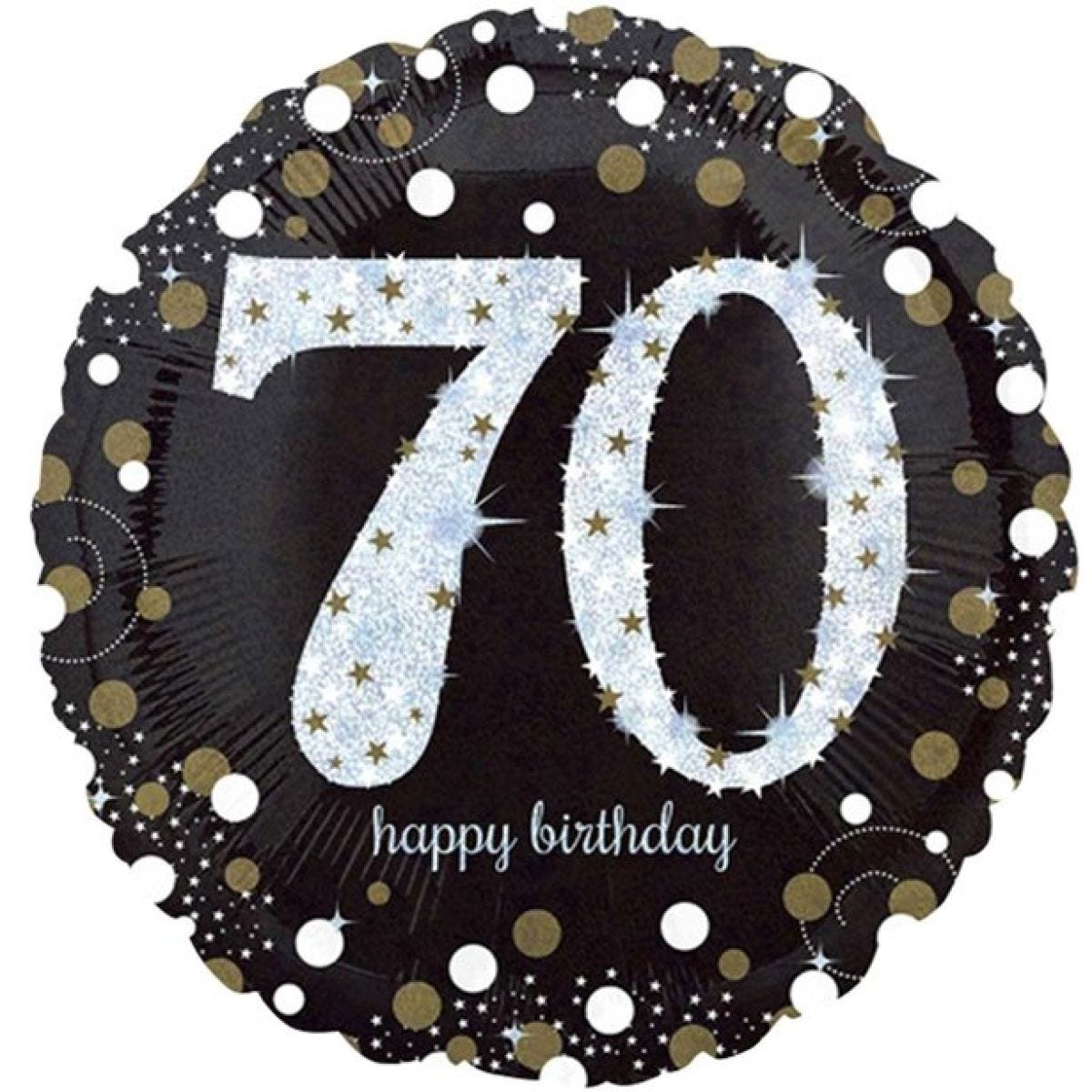 Sparkling Celebration 70th Birthday Balloon - 18" Foil