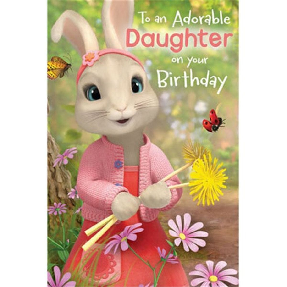 Peter Rabbit &apos;Daughter&apos; Pop-Up Birthday Card