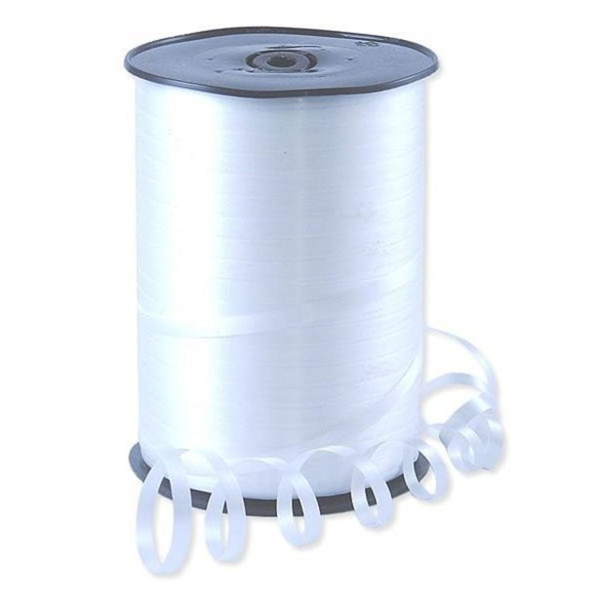 White Curling Balloon Ribbon - 500m