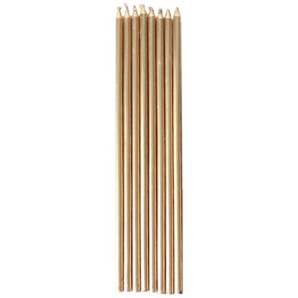 Gold Tall Candles - 16cm