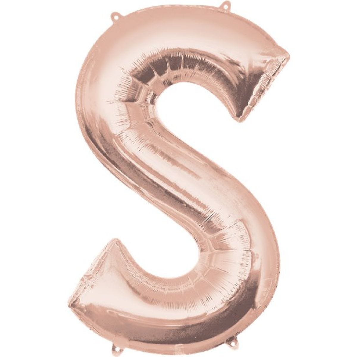 Rose Gold Letter S Balloon - 34 Foil
