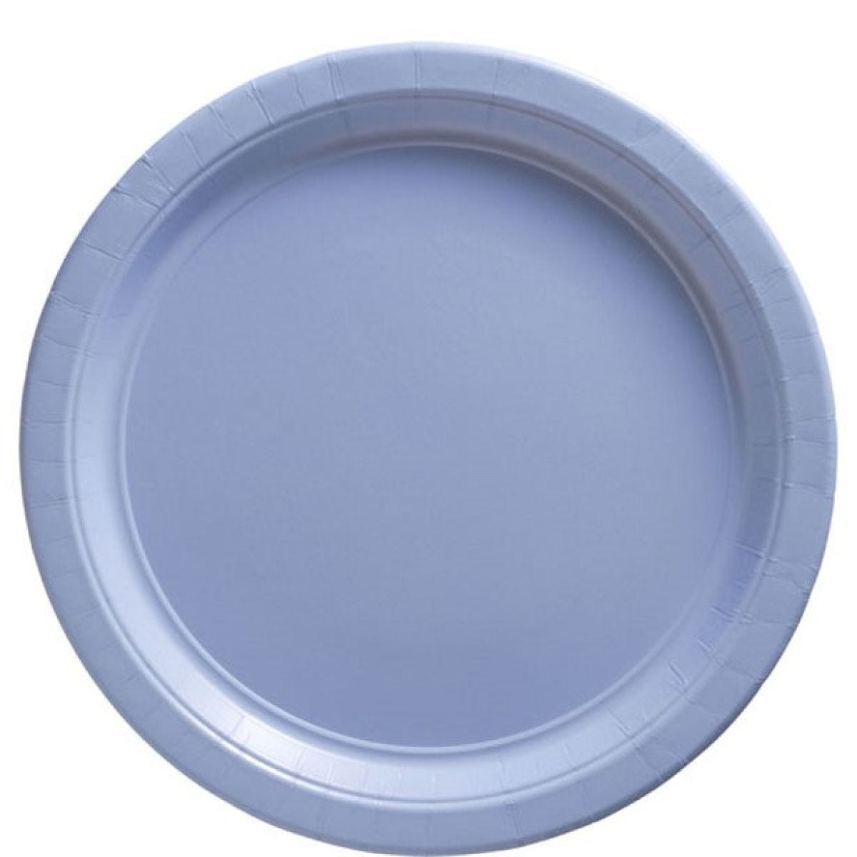 Baby Blue Paper Plates - 23cm