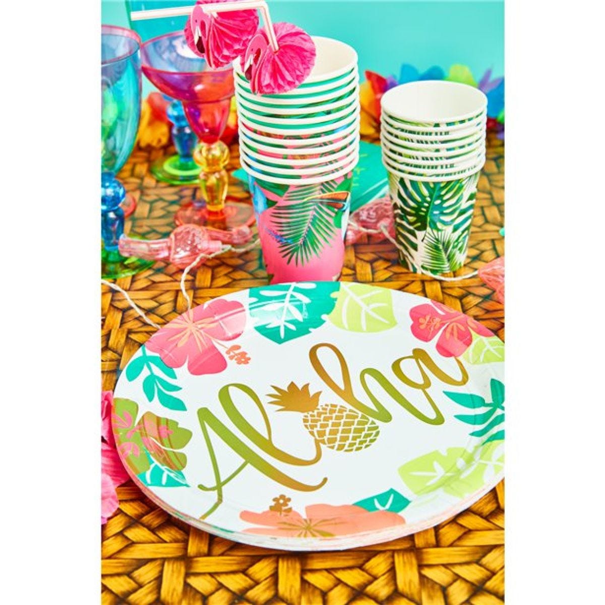 Aloha Summer Paper Plates - 25cm