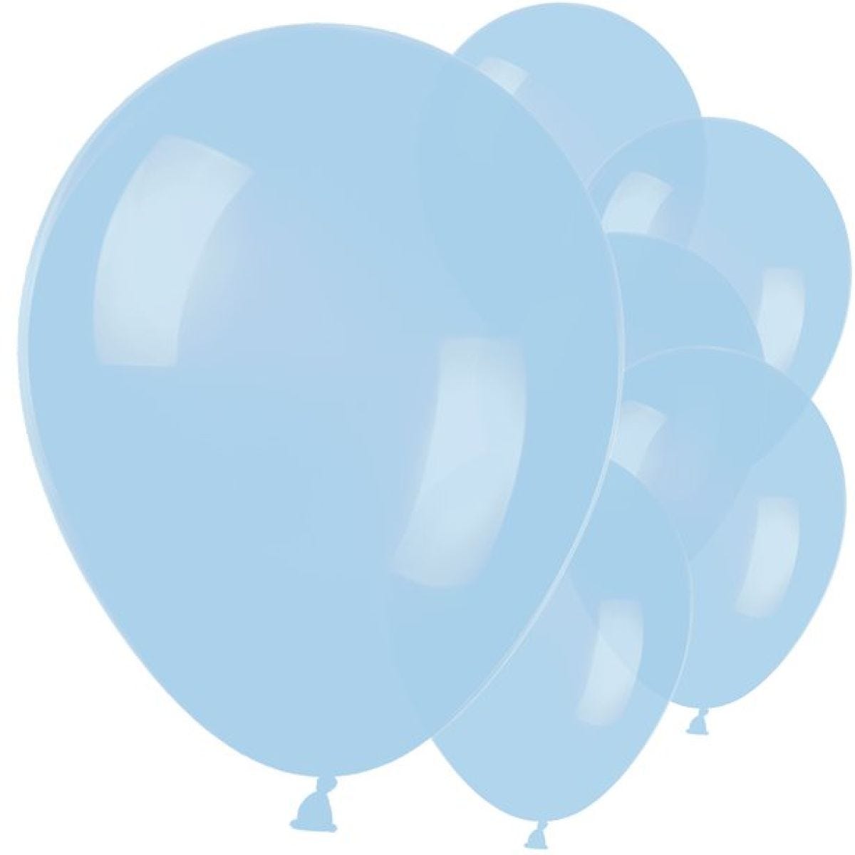 Powder Blue Latex Balloons - 11"