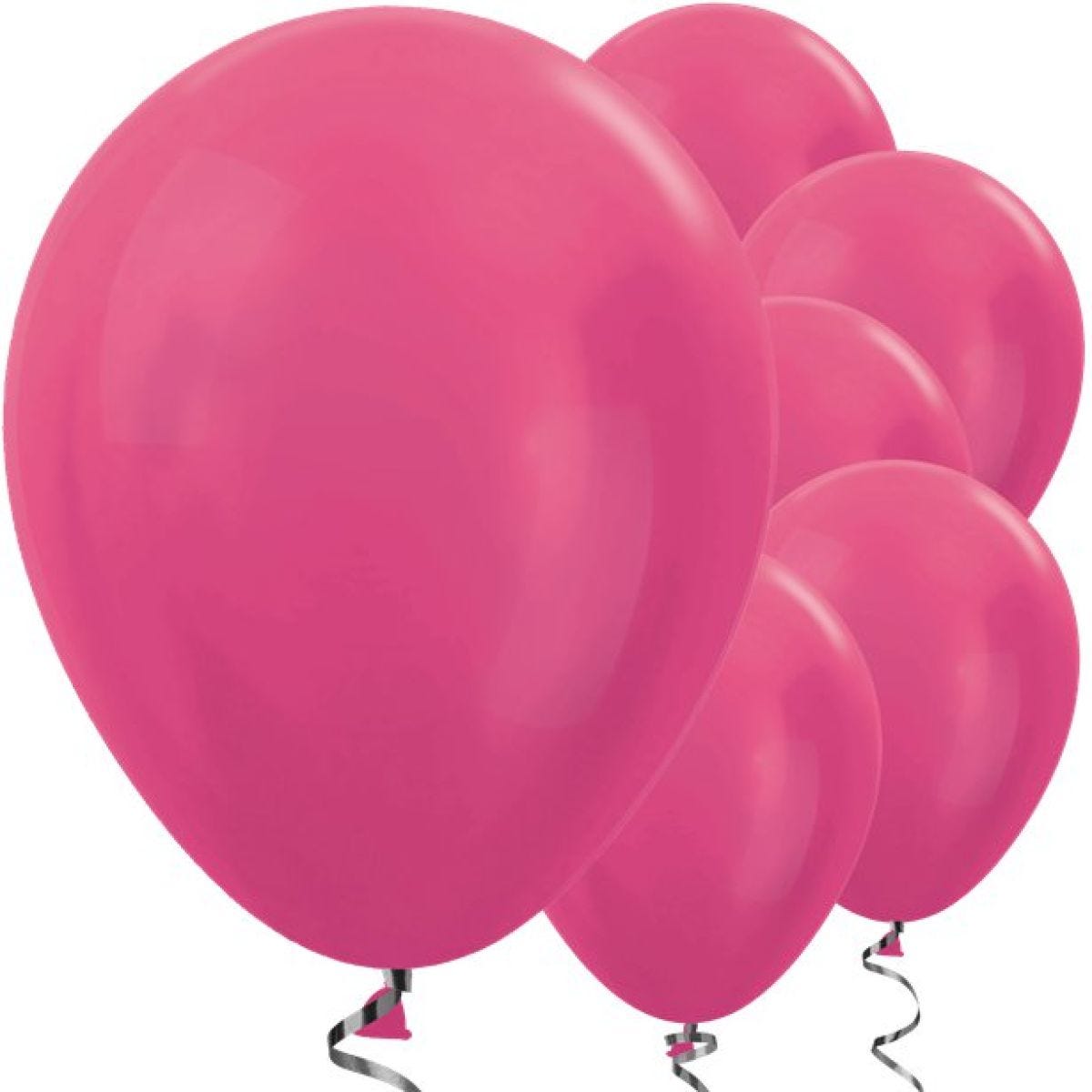 Fuchsia Metallic Balloons - 12" Latex Balloons