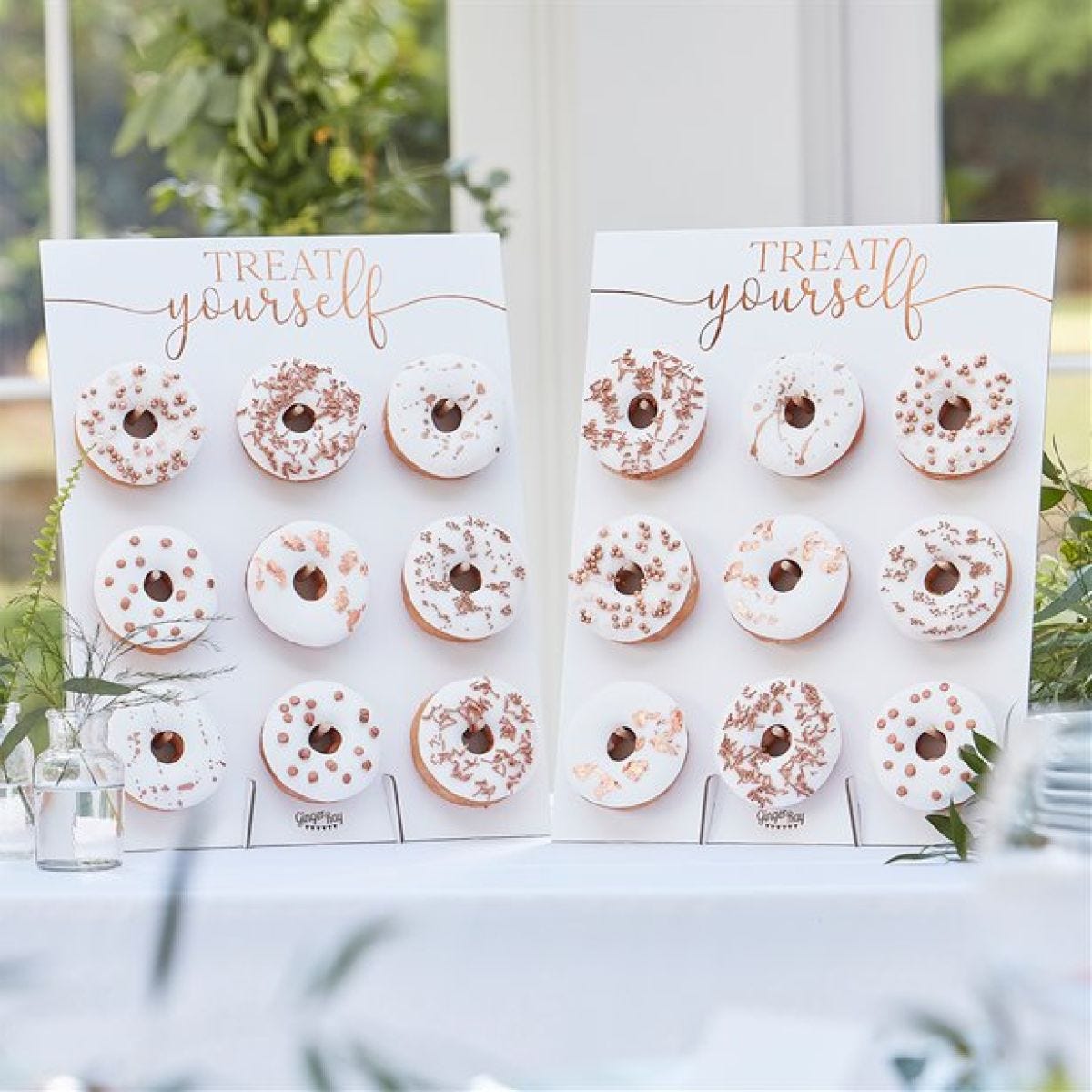 Botanical Wedding Copper Foiled Doughnut Walls (2pk)