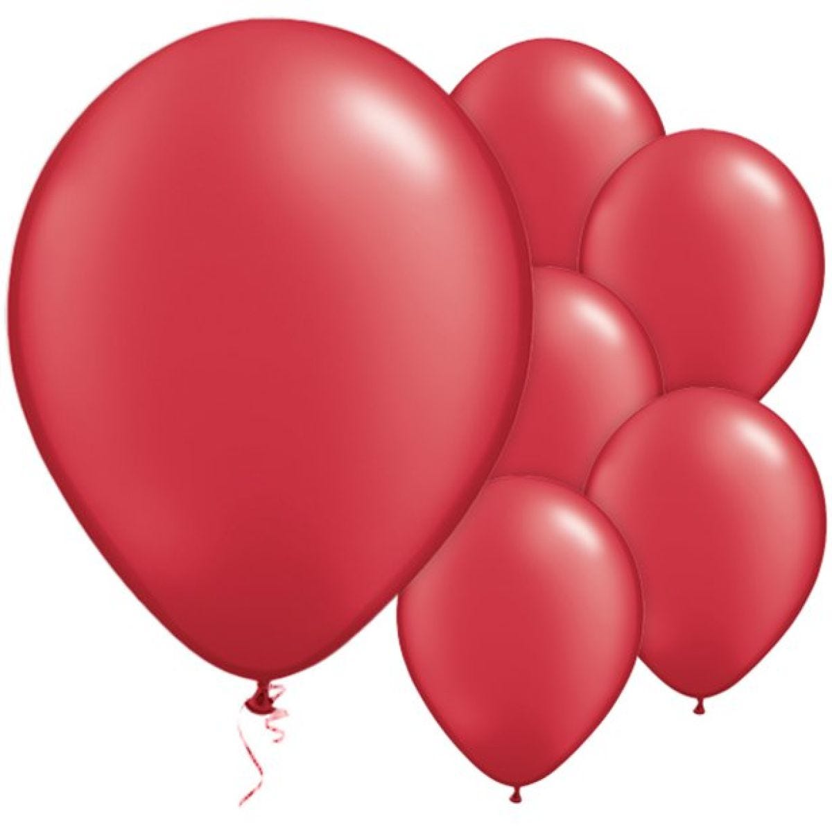 Ruby Red Balloons - 11" Latex